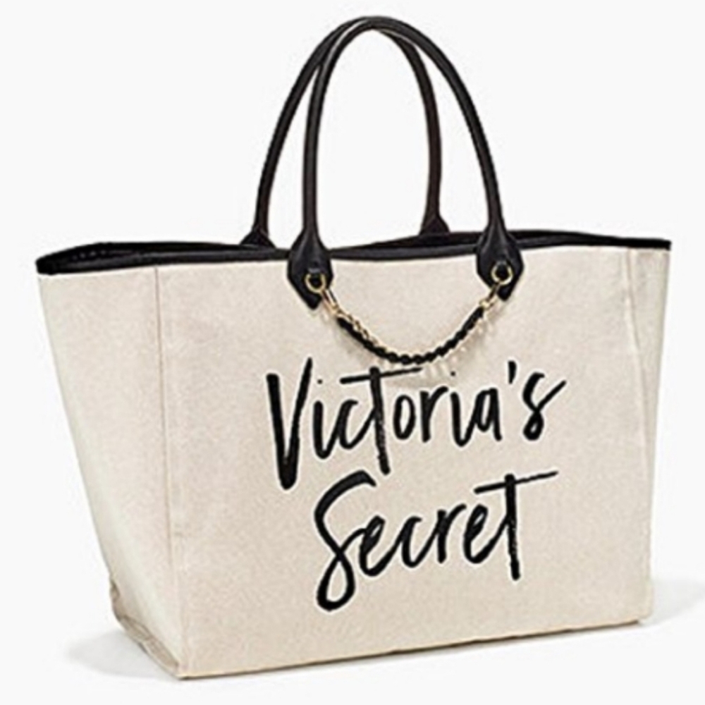 - Victoria's Secret Signature Logo Canvas tot